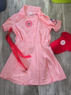 Pink Short-Sleeve Mini Dress with Button Front